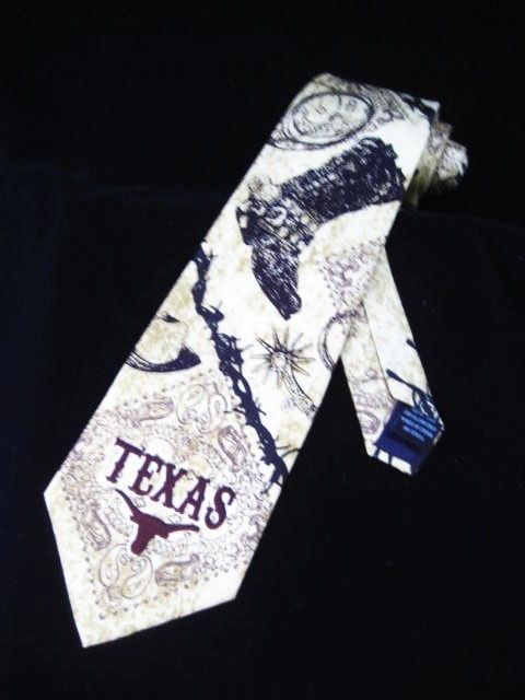 NEW CATTLE HORSESHOE TEXAS NECKTIE LONESTAR LONE $15  