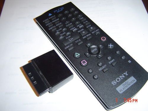 PS2 WIRELESS DVD REMOTE/RECEIVER~SONY Playstation 2 +Sensor  