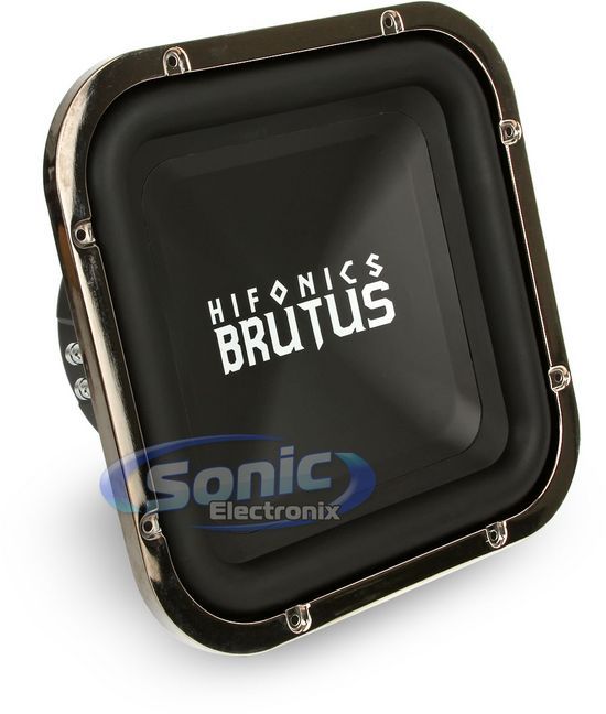 Hifonics BRZ12SQD4 12Car Audio 1200W Square Sub Woofer 806576216575 