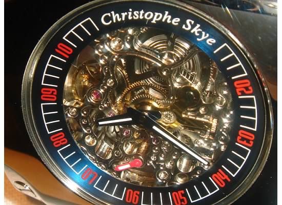 NEW CHRISTOPHE SKYE MENS AUTOMATIC SKELETON WATCH $899 MSRP  