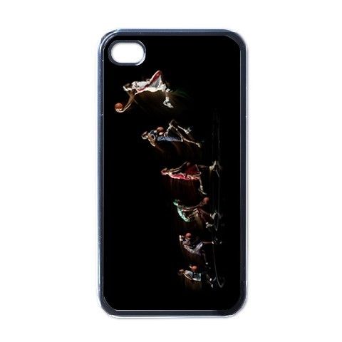 New leBron James NBA Player Dunk Black iPhone 4 Case  