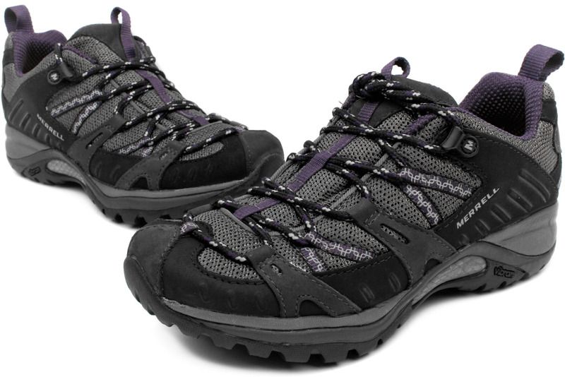 Merrell Siren Sport Black Plum J16338 Womens New Lace Up Casual Shoes 