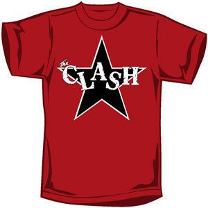 CLASH T SHIRT BLACK STAR LOGO  