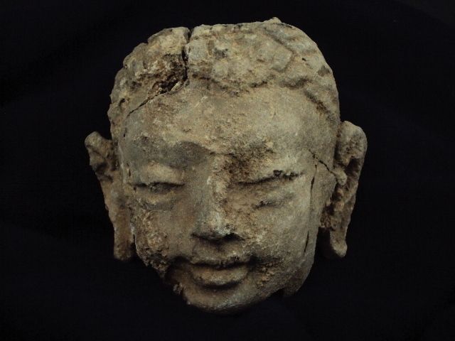 Gandhara/Gandharan Teracotta Buddha head 200 AD  