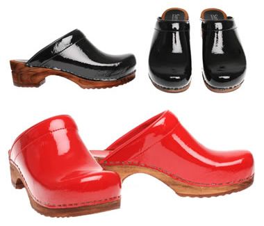 Sanita Retro Patent Danish Clogs Shoes (Art 457012)  