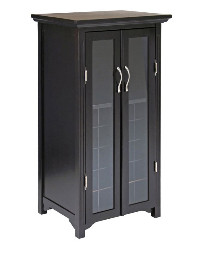 Mason Wood Wine Rack Cabinet Holds 20 Bottles & Glass  