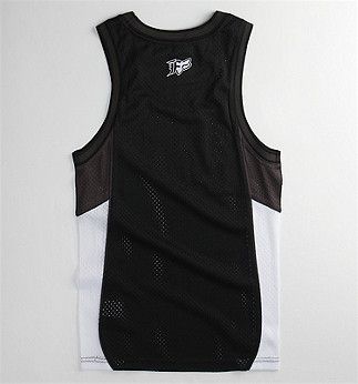 MENS FOX LOGO JERSEY TANK TOP BLACK/WHITE NEW  