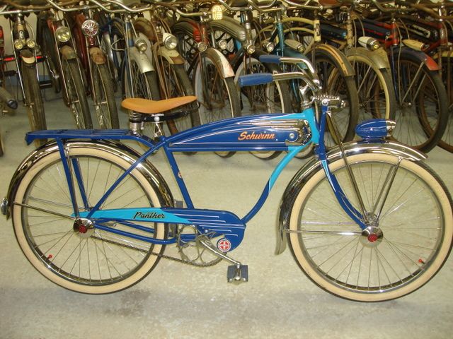 1950s SCHWINN BICYCLE EXPERT RESTORED DELUXE PANTHER BIKE N/R  