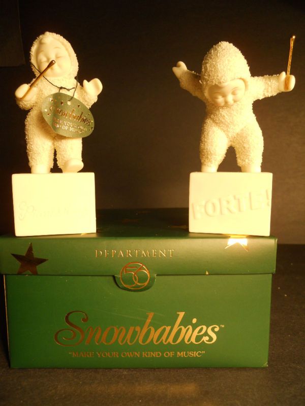 DEPT 56 SNOWBABIES MAKE YOUR OWN KIND OF MUSIC NIB  