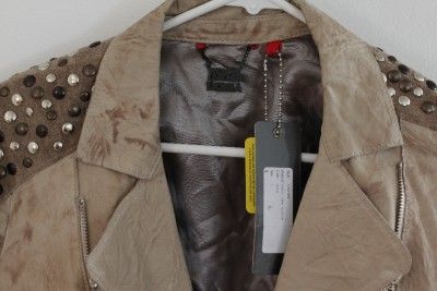   moto jacket~Washed lamb leather~Crudo~Small~$687 **SOLD OUT**  