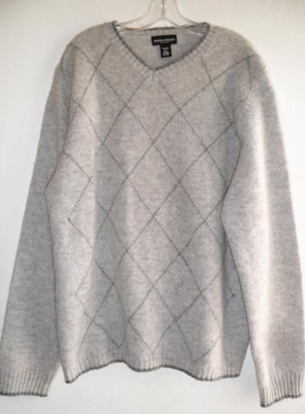 BOWEN & WRIGHT MENS WOOL SWEATER SIZE LARGE  