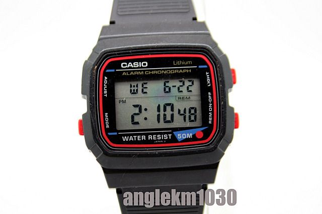 Rare Vintage Casio W 48B Digital Watch LCD JAPAN USED  