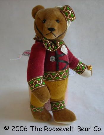 Artist Teddy ROOSEVELT BEAR Co MINIATURE ~ Jester OOAK  