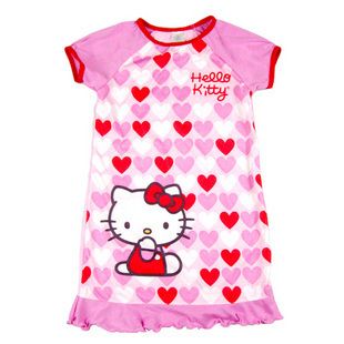 NEW HELLO KITTY Nightgown Pajama Dress 4/5Y w/ Defect  