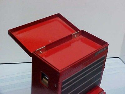  CRAFTSMAN TOOLS TOY TOOL BOX CHEST ROLLING KEY STORAGE MINIATURE 