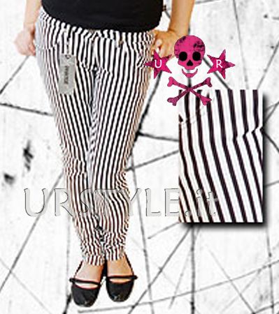 PANTALONI VIOLA EMO DARK SCENE QUEEN JEANS ADERENTI 40  