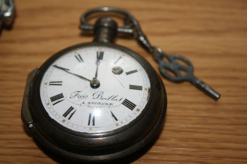 Fusee Driven Fcois Boillat Pocket Watch Silver Casing 1830s  