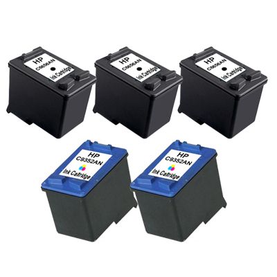 2X Replacement for HP 22 (C9352AN) Color Ink Cartridge