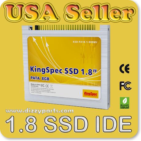 NEW KingSpec 1.8 8GB IDE SSD DRIVE IBM X40 X41 X41t etc  