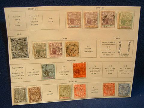 Mauritius 1895 1926. Includes 15 used, lh stamps. Estate find. Fine 