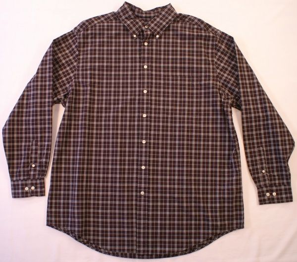 3XT Roundtree Yorke Plaid Shirt Black Plaid NWT $45.00  