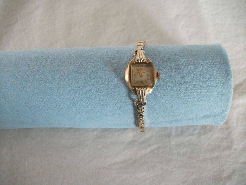 Bulova 10k rolled gold ladies watch, nice vintage watch  