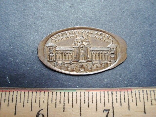 1901 PAN AM MFG. & LIBERAL ARTS PENNY ARMOURS DAINTY CANNED MEATS 