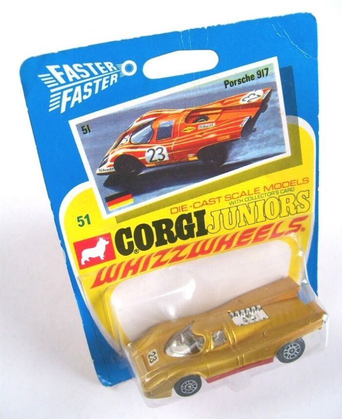 CORGI JUNIOR 51 PORSCHE 917 RACING CAR, 1971, RARE  