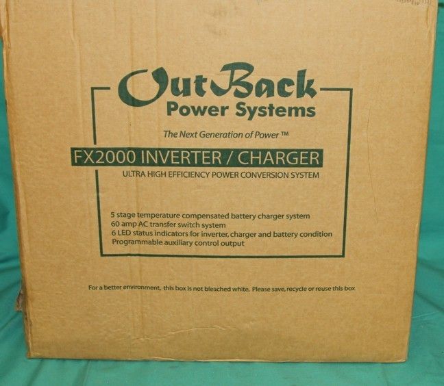 Outback FX2024M FP FX2000 Inverter Charger VFX NEW  