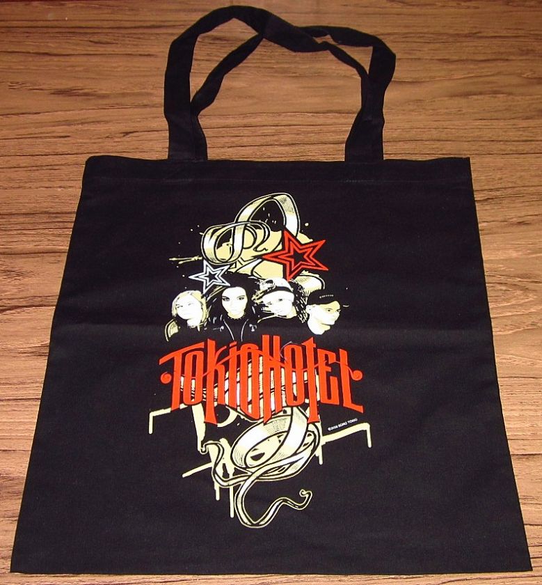 TOKIO HOTEL TOTE BAG Black Licensed NEW  