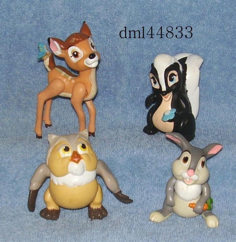 1988 McDonalds Bambi Set   Lot of 4  