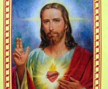 LOT 25 Plastic Holy card Sacred Heart Of Jesus Prayer  