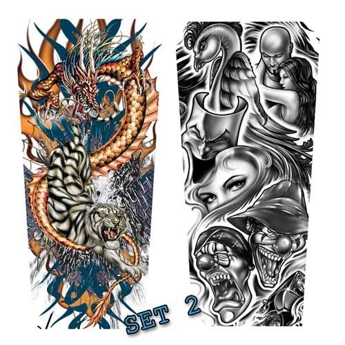 Tattoo Sleeves   Novelty Joke Tattoos Fancy Dress  