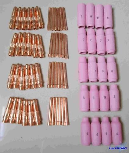 60 pcs TIG Consumables Accessories For WP17/18/26 Torch  