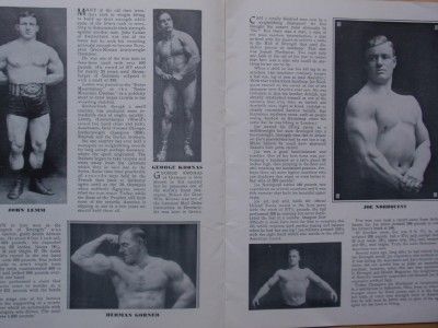   good condition see pic 24 pages from strength and health publishing