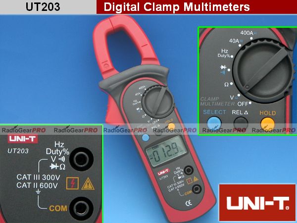 UNI T DC clamp current Digital Multi meter UT 203 meter  