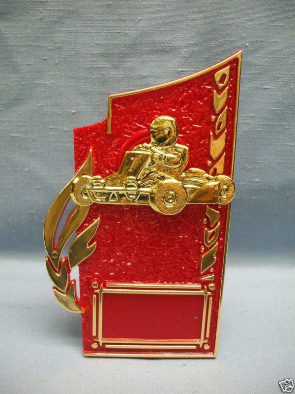 Stand up Go Kart Award trophy party favors red  