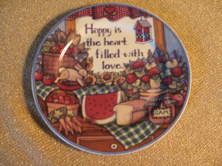 Heart Songs Salad plate Susan Winget International Chin  