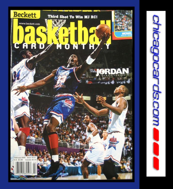 Michael Jordan Legacy #3 Beckett February 1999 Magazine  