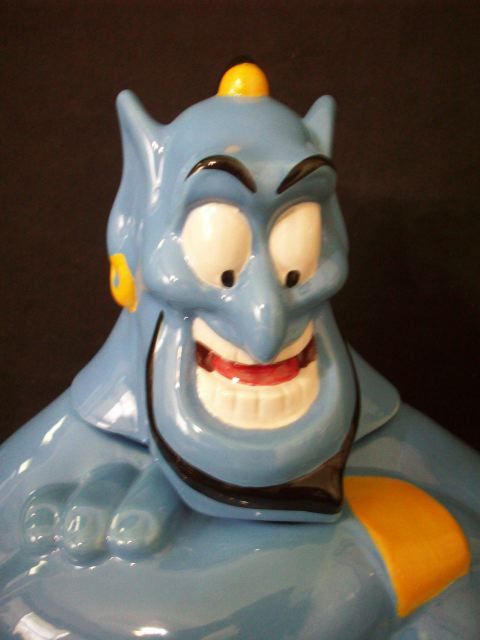 WALT DISNEY ALADDIN GENIE BUST COOKIE JAR #A2662  