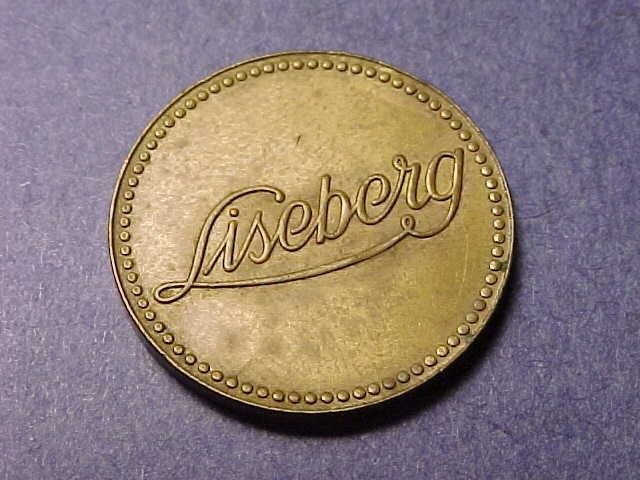 Gothenburg Sweden Amusement park trade token Liseberg 25 vardemarke 