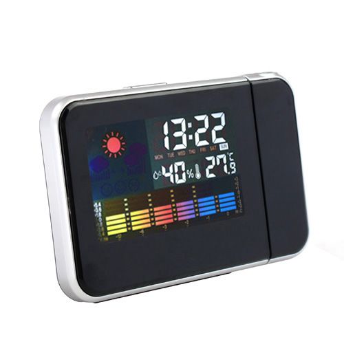 Digital LED Display weather station projection clock  