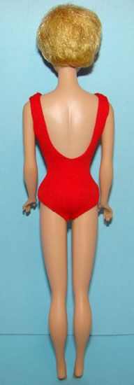 Bubble Cut Barbie Doll Blonde White Lips C1964 Mattel  