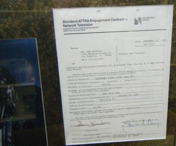 SAM KINISON SNL SATURDAY NIGHT LIVE SIGNED AUTOGRAPHED CONTRACT HOWARD 