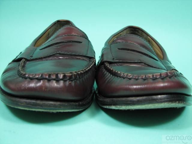 Florsheim Imperial Burgundy Penny Loafer Mens Sz 7.5 Wide E Casual 