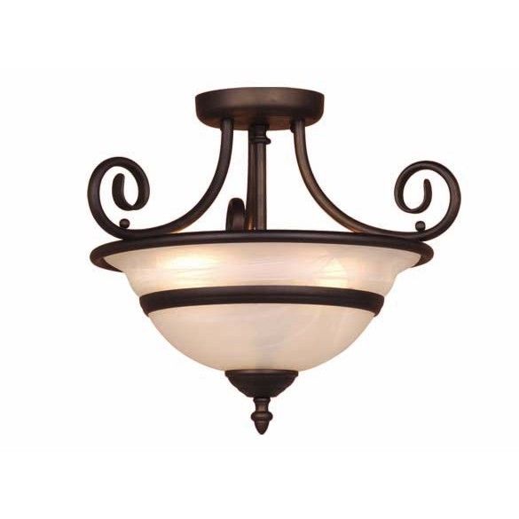 NEW Semi Flush Mount Ceiling Lighting Fixture Bronze  