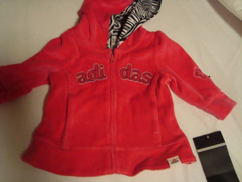 NWT Adidas Baby Girl Sweatsuit Pink 6 mth  