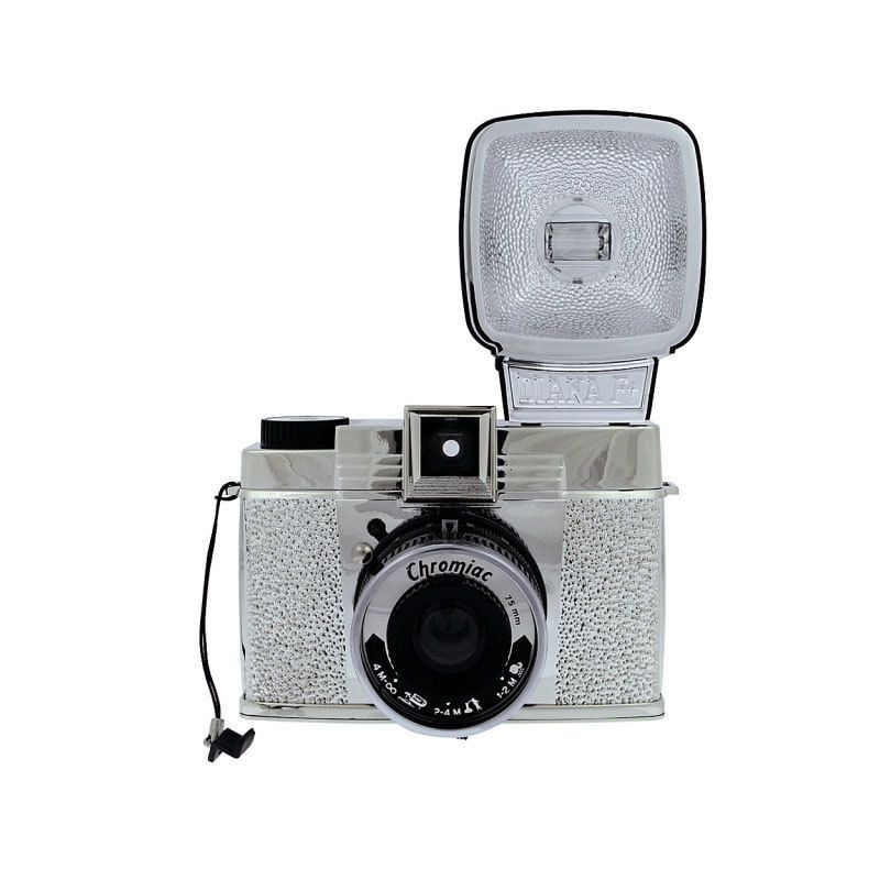   Diana F+ Chrome & Flash 120mm Film Camera 839228005616  