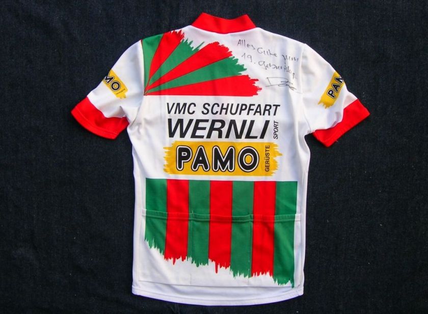 VMC SCHUPFART TEAM, VINTAGE CYCLING JERSEY, BY SANTINI, SWITZERLAND