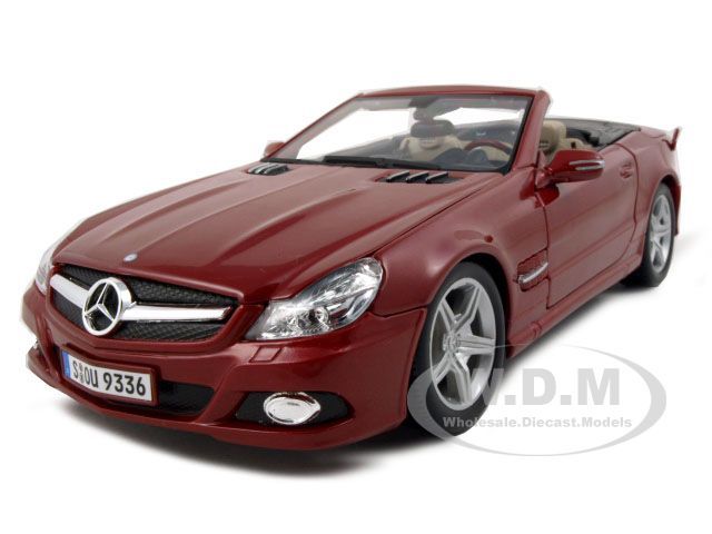 2010 2011 MERCEDES SL 550 CONVERTIBLE DARK RED 1/18  